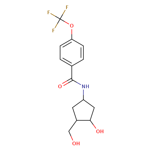 N-[3-hydroxy-4-(hydroxymethyl)cyclopentyl]-4-(trifluoromethoxy)benzamide
