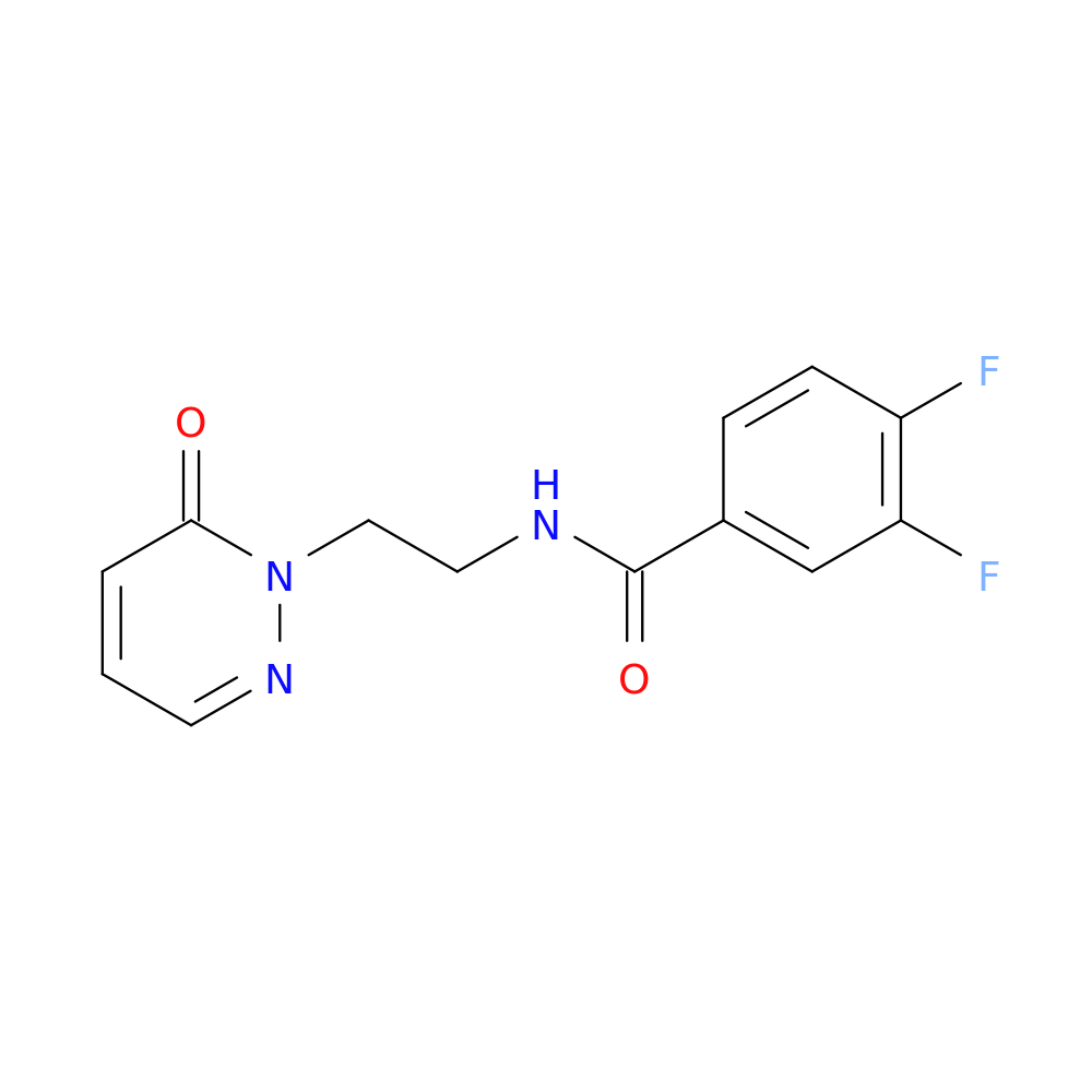 3,4-difluoro-N-[2-(6-oxo-1,6-dihydropyridazin-1-yl)ethyl]benzamide