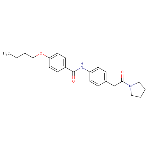 4-butoxy-N-{4-[2-oxo-2-(pyrrolidin-1-yl)ethyl]phenyl}benzamide