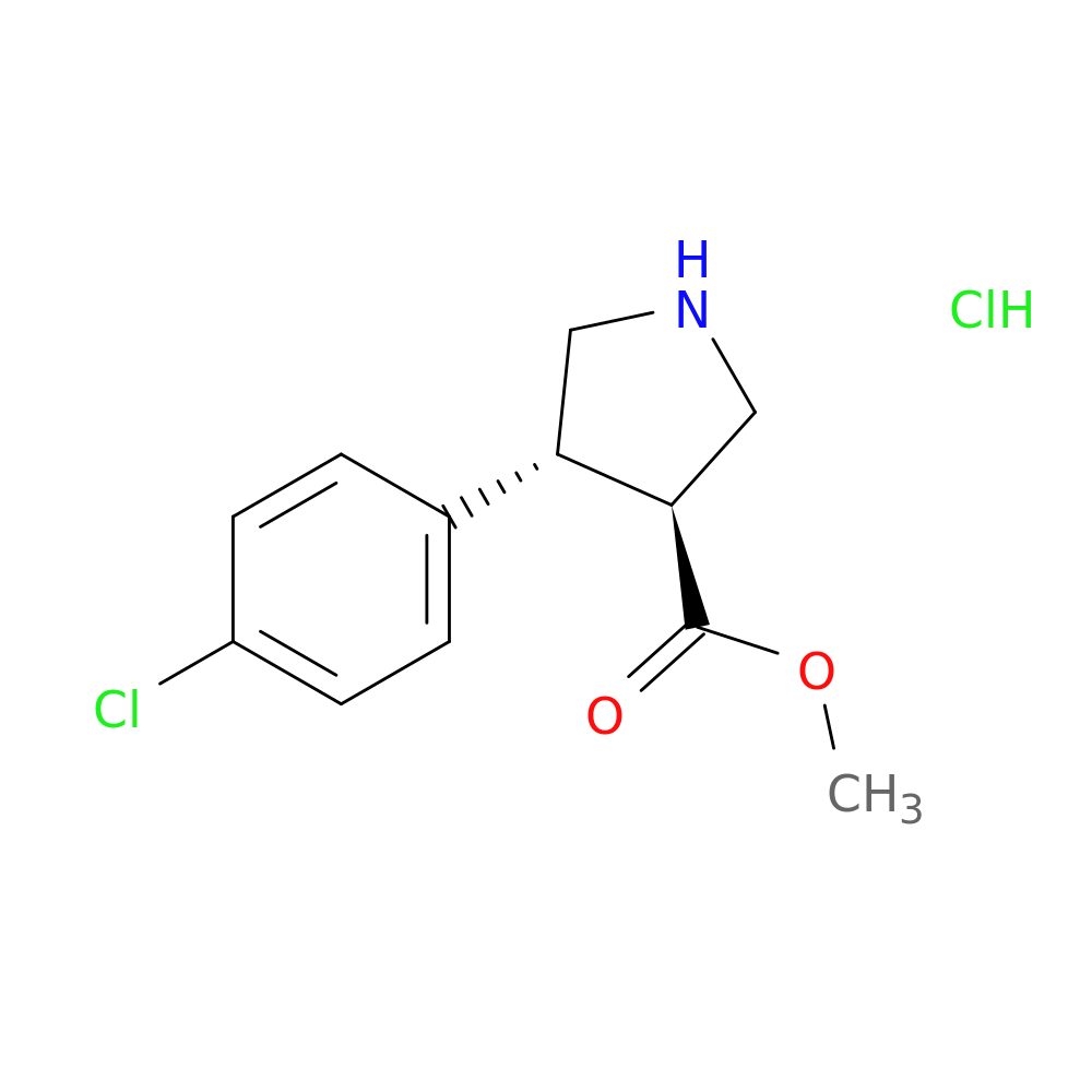 Methyl (3S,4R)-4-(4-chlorophenyl)pyrrolidine-3-carboxylate hydrochloride