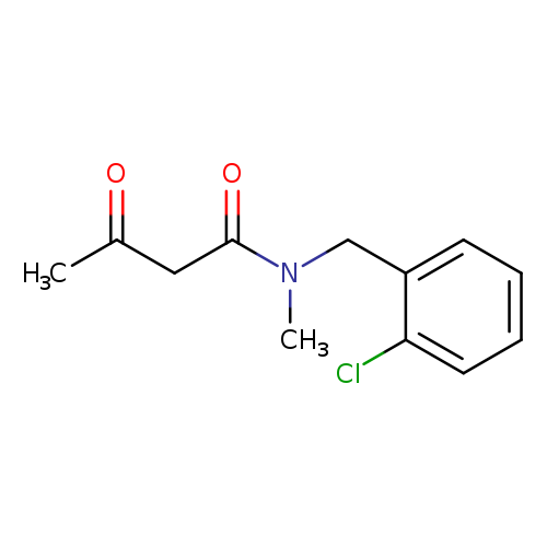 N-[(2-chlorophenyl)methyl]-N-methyl-3-oxobutanamide