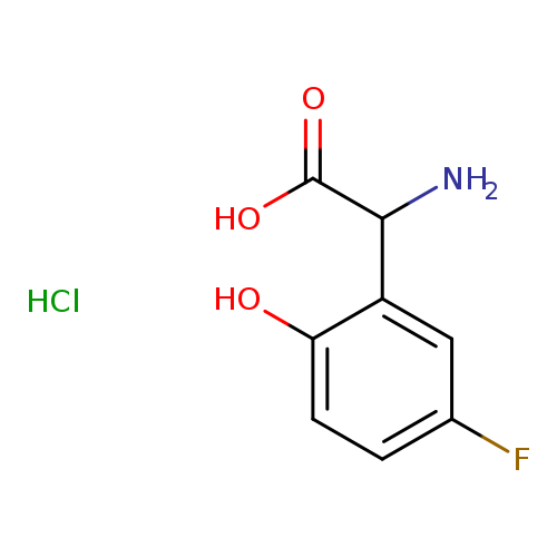 Benzeneacetic acid, α-amino-5-fluoro-2-hydroxy-, hydrochloride (1:1)