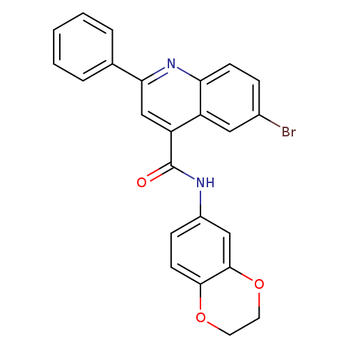 6-bromo-N-(2,3-dihydro-1,4-benzodioxin-6-yl)-2-phenyl-4-quinolinecarboxamide