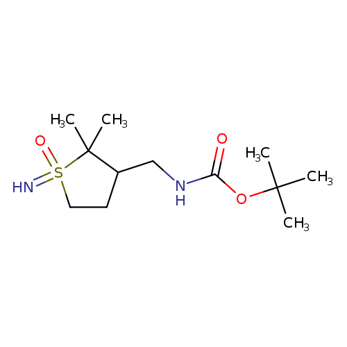 tert-butylN-[(1-imino-2,2-dimethyl-1-oxo-1lambda6-thiolan-3-yl)methyl]carbamate