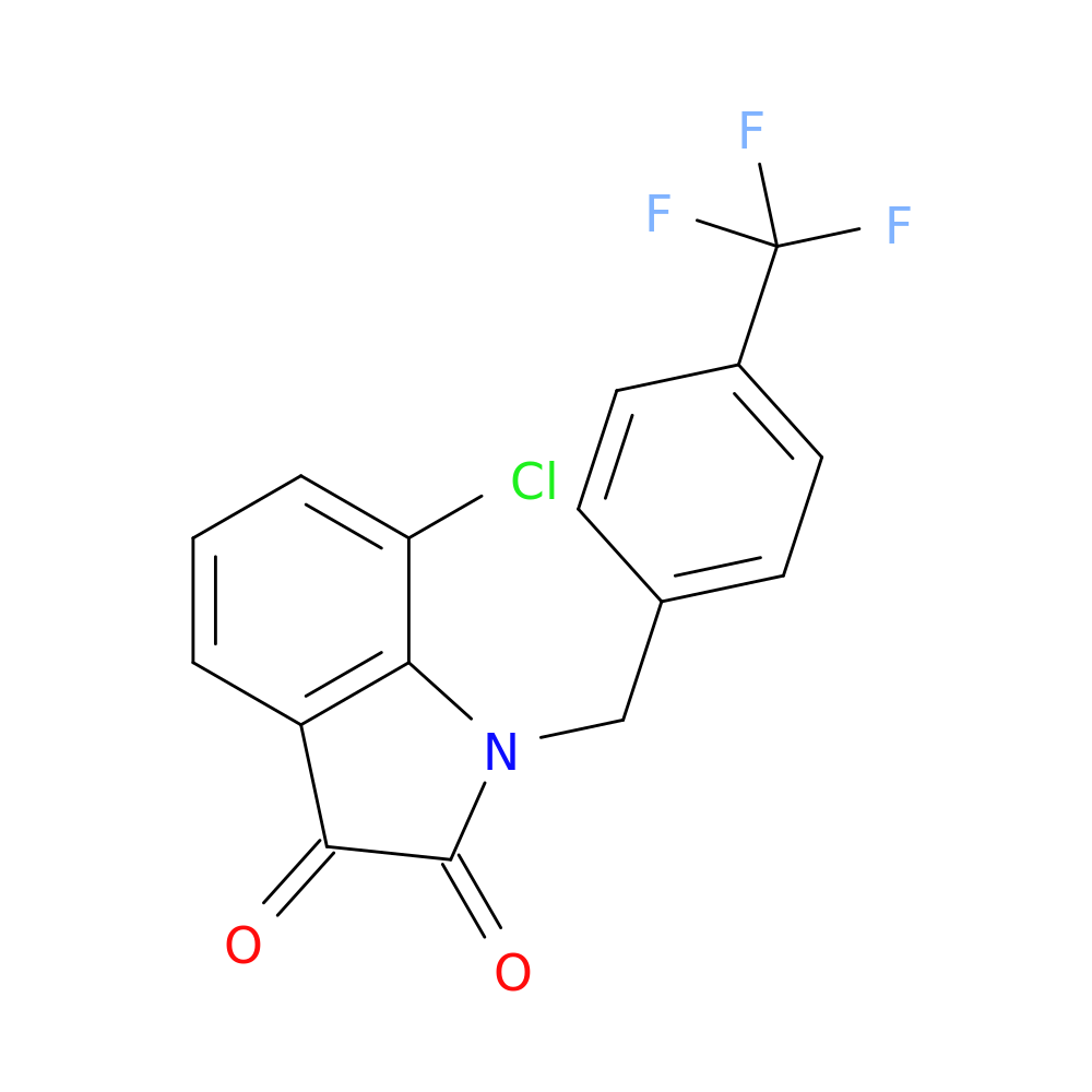 7-Chloro-1-(4-(trifluoromethyl)benzyl)indoline-2,3-dione