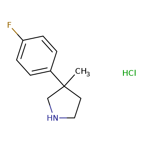 3-(4-fluorophenyl)-3-methylpyrrolidine hydrochloride