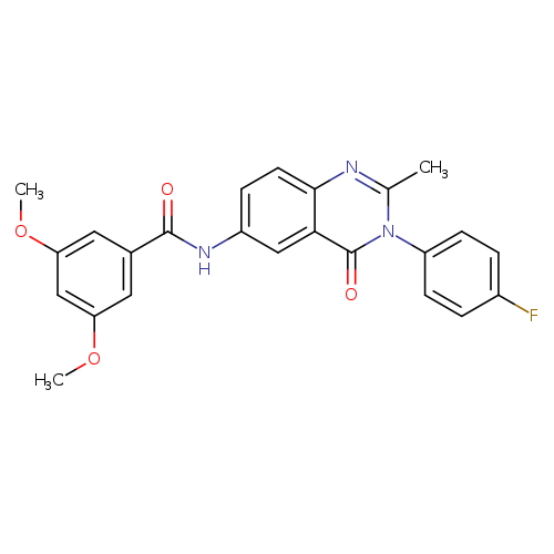 N-[3-(4-fluorophenyl)-2-methyl-4-oxo-3,4-dihydroquinazolin-6-yl]-3,5-dimethoxybenzamide