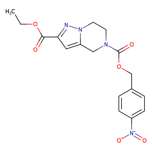 (Pyrazolo[1,5-a]pyrazine-2,5(4H)-dicarboxylic acid, 6,7-dihydro-, 2-ethyl5-[(4-nitrophenyl)Methyl] ester )