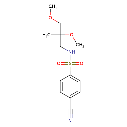 4-cyano-N-(2,3-dimethoxy-2-methylpropyl)benzene-1-sulfonamide