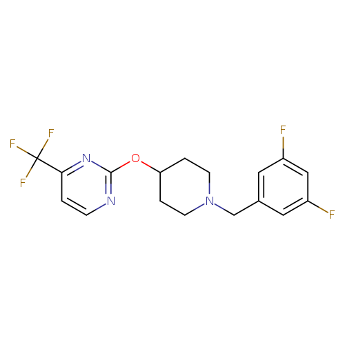2-({1-[(3,5-difluorophenyl)methyl]piperidin-4-yl}oxy)-4-(trifluoromethyl)pyrimidine