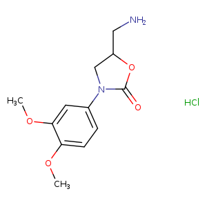 5-(aminomethyl)-3-(3,4-dimethoxyphenyl)-1,3-oxazolidin-2-one hydrochloride