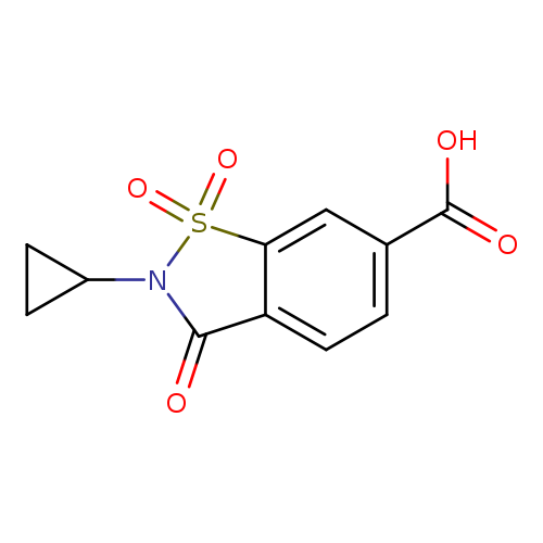2-cyclopropyl-1,1,3-trioxo-2,3-dihydro-1,2-benzothiazole-6-carboxylic acid