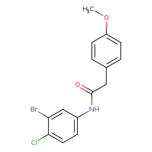 N-(3-Bromo-4-chlorophenyl)-2-(4-methoxyphenyl)acetamide