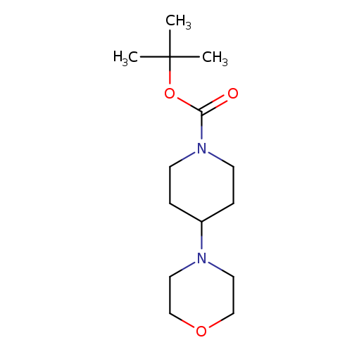 1-Piperidinecarboxylic acid, 4-(4-morpholinyl)-, 1,1-dimethylethyl ester
