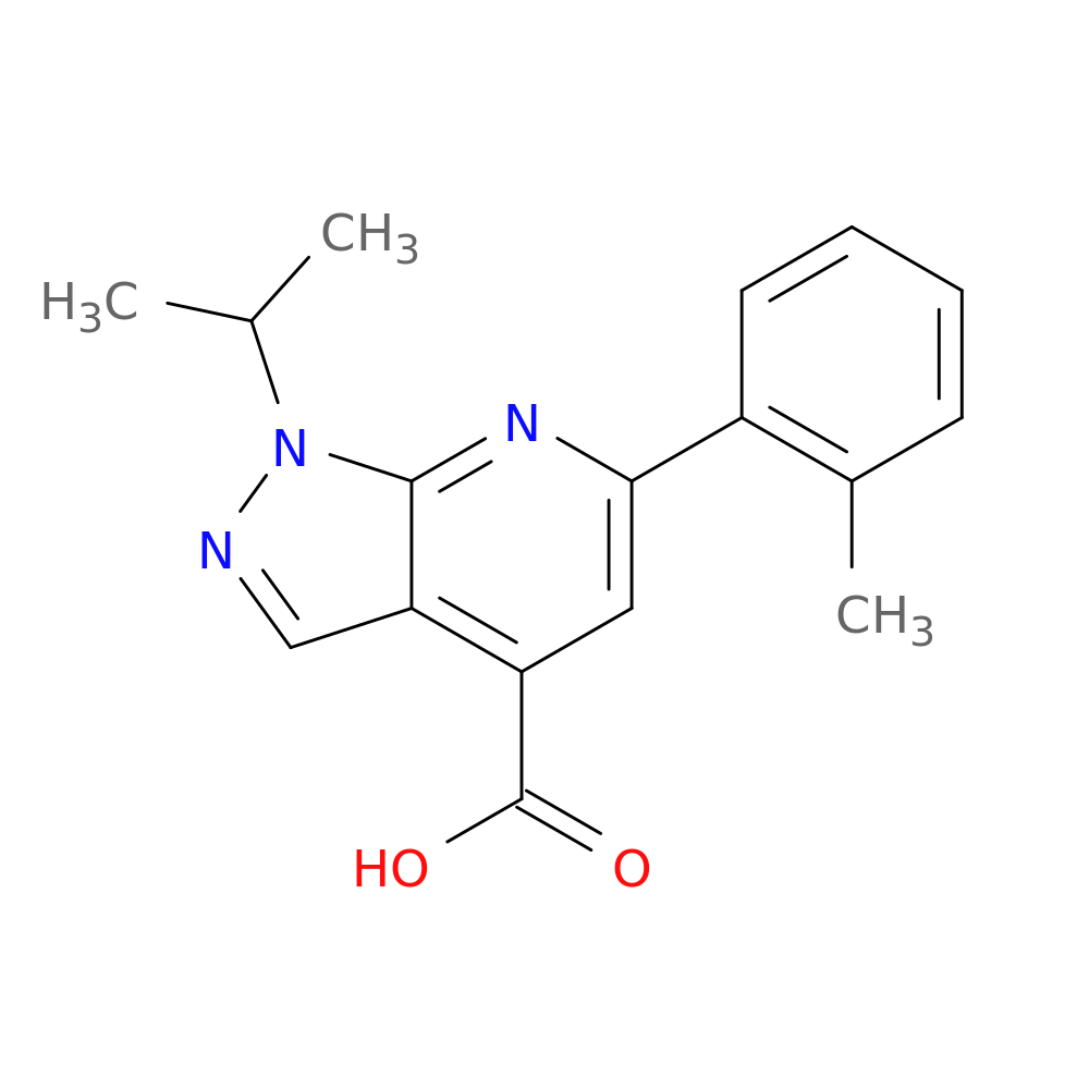 6-(2-Methylphenyl)-1-(propan-2-yl)-1h-pyrazolo[3,4-b]pyridine-4-carboxylic acid