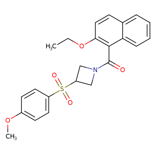 1-(2-ethoxynaphthalene-1-carbonyl)-3-(4-methoxybenzenesulfonyl)azetidine