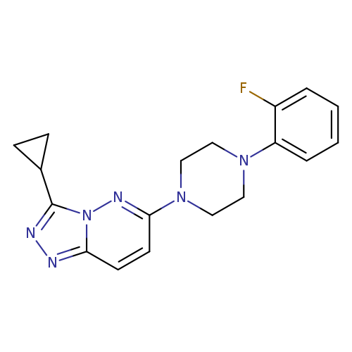 1-{3-cyclopropyl-[1,2,4]triazolo[4,3-b]pyridazin-6-yl}-4-(2-fluorophenyl)piperazine