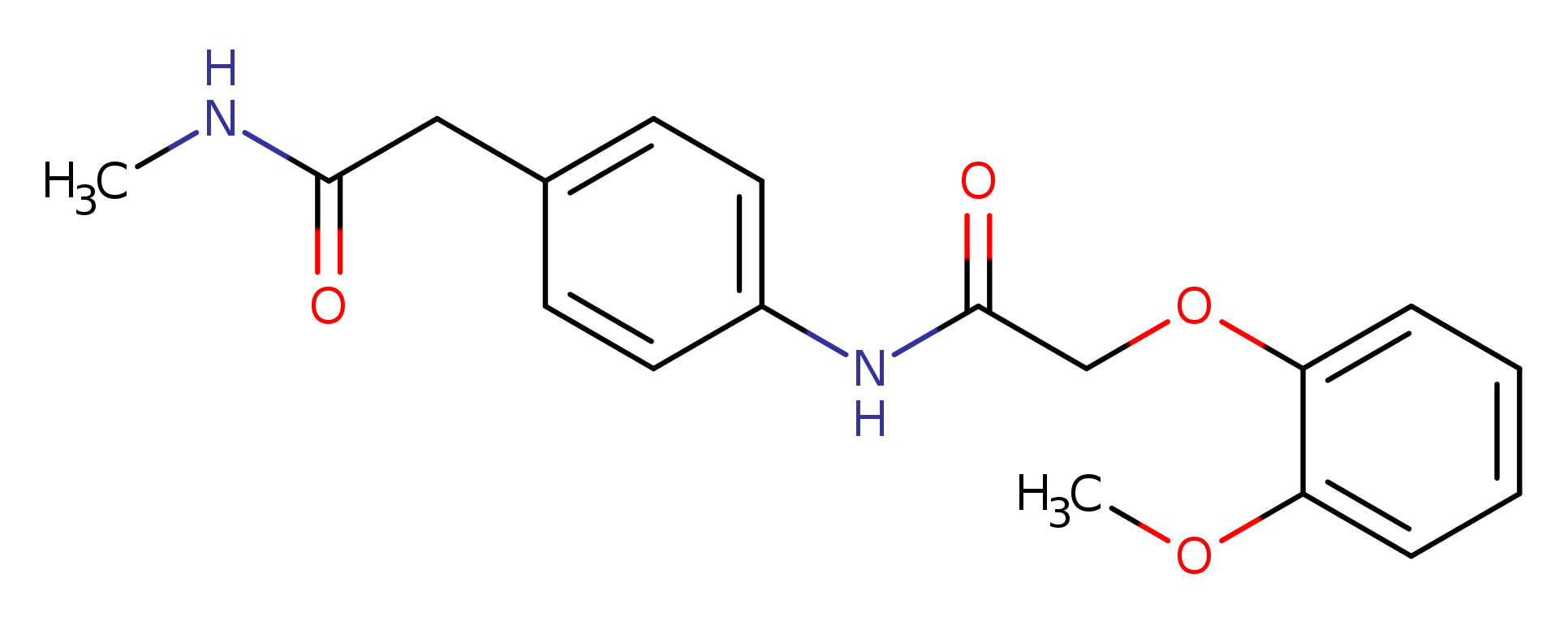 2-(2-methoxyphenoxy)-N-{4-[(methylcarbamoyl)methyl]phenyl}acetamide