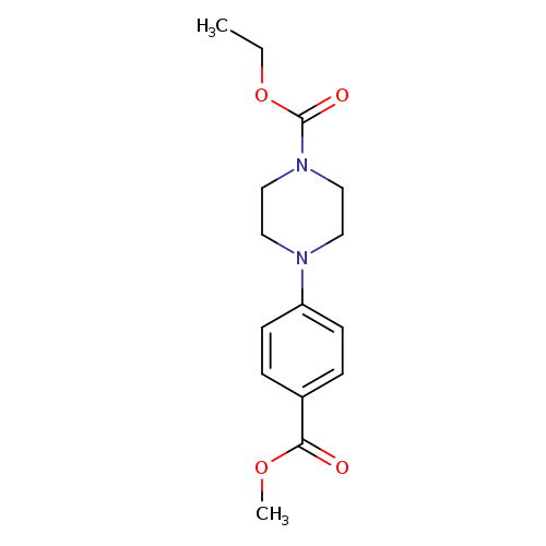 Ethyl 4-[4-(methoxycarbonyl)phenyl]tetrahydro-1(2h)-pyrazinecarboxylate