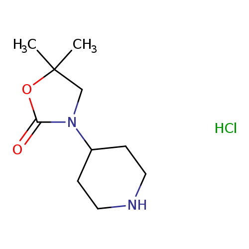5,5-dimethyl-3-(piperidin-4-yl)-1,3-oxazolidin-2-onehydrochloride