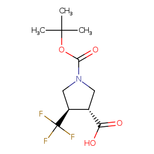 (3R,4R)-1-[(tert-butoxy)carbonyl]-4-(trifluoromethyl)pyrrolidine-3-carboxylic acid