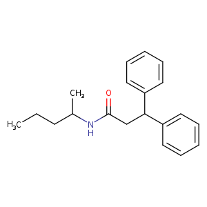 N-(1-methylbutyl)-3,3-diphenylpropanamide