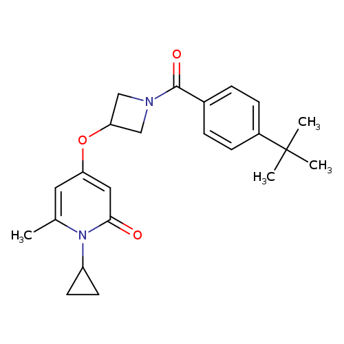 4-{[1-(4-tert-butylbenzoyl)azetidin-3-yl]oxy}-1-cyclopropyl-6-methyl-1,2-dihydropyridin-2-one
