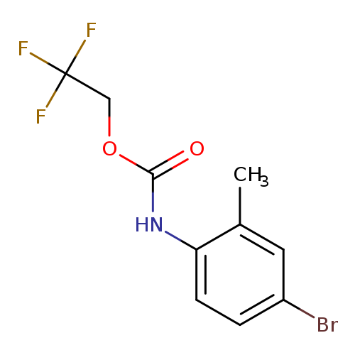 2,2,2-trifluoroethyl N-(4-bromo-2-methylphenyl)carbamate