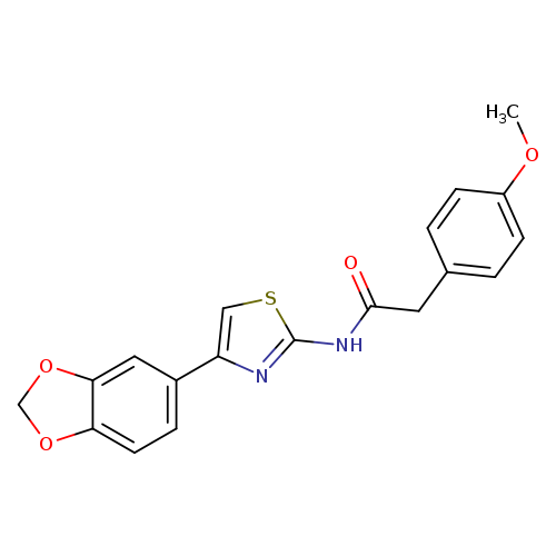 N-[4-(2H-1,3-benzodioxol-5-yl)-1,3-thiazol-2-yl]-2-(4-methoxyphenyl)acetamide