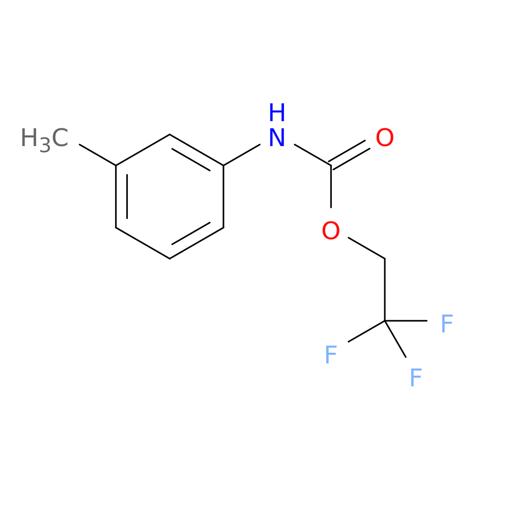 2,2,2-trifluoroethyl N-(3-methylphenyl)carbamate