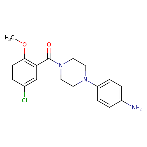 (4-[4-(5-Chloro-2-methoxybenzoyl)piperazin-1-yl]phenyl)amine