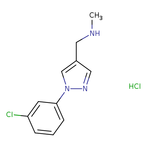 ([1-(3-Chlorophenyl)-1h-pyrazol-4-yl]methyl)(methyl)amine hydrochloride