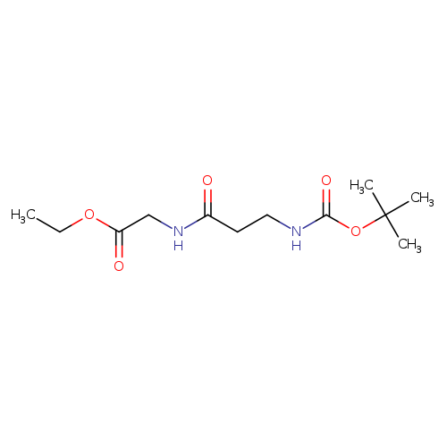 ethyl 2-(3-{[(tert-butoxy)carbonyl]amino}propanamido)acetate