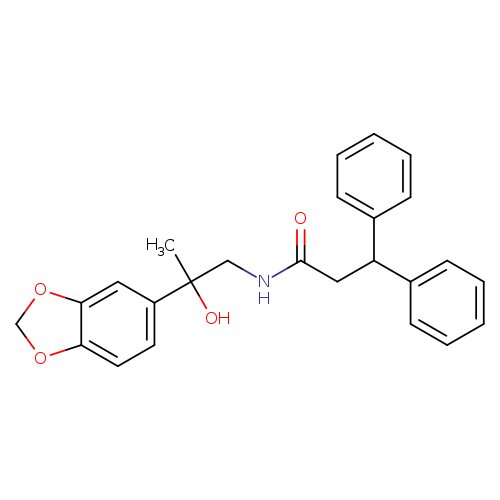 N-[2-(2H-1,3-benzodioxol-5-yl)-2-hydroxypropyl]-3,3-diphenylpropanamide