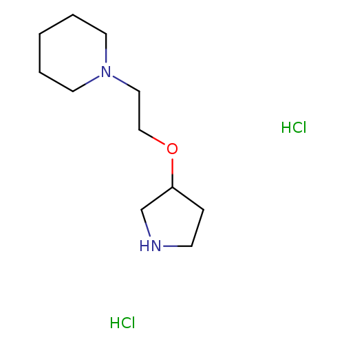 1-[2-(pyrrolidin-3-yloxy)ethyl]piperidine dihydrochloride