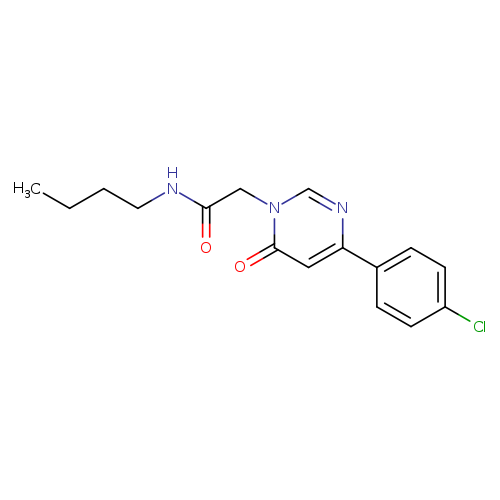 N-butyl-2-[4-(4-chlorophenyl)-6-oxo-1,6-dihydropyrimidin-1-yl]acetamide