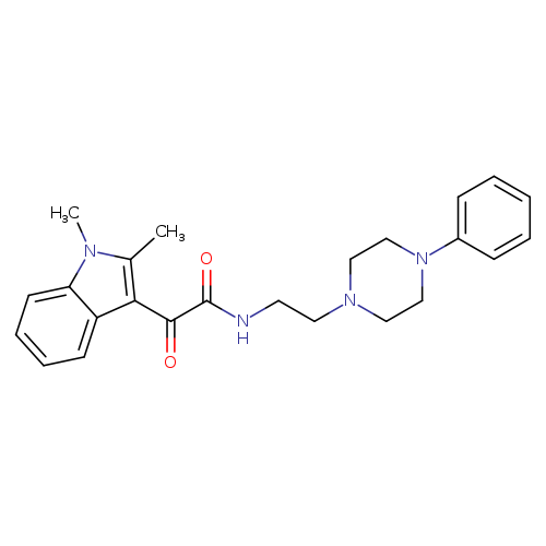 2-(1,2-dimethyl-1H-indol-3-yl)-2-oxo-N-[2-(4-phenylpiperazin-1-yl)ethyl]acetamide
