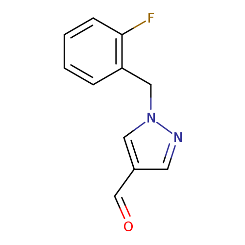 1-[(2-fluorophenyl)methyl]-1h-pyrazole-4-carbaldehyde