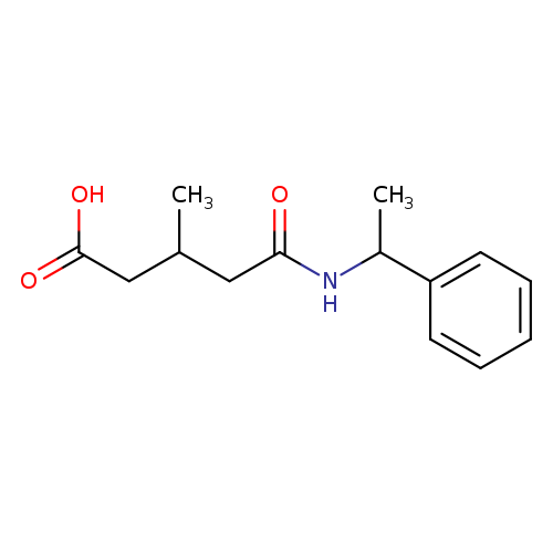 3-methyl-5-oxo-5-[(1-phenylethyl)amino]pentanoic acid