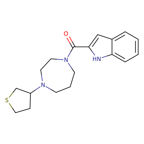 2-[4-(thiolan-3-yl)-1,4-diazepane-1-carbonyl]-1H-indole