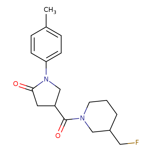 4-[3-(fluoromethyl)piperidine-1-carbonyl]-1-(4-methylphenyl)pyrrolidin-2-one