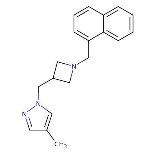 4-methyl-1-({1-[(naphthalen-1-yl)methyl]azetidin-3-yl}methyl)-1H-pyrazole