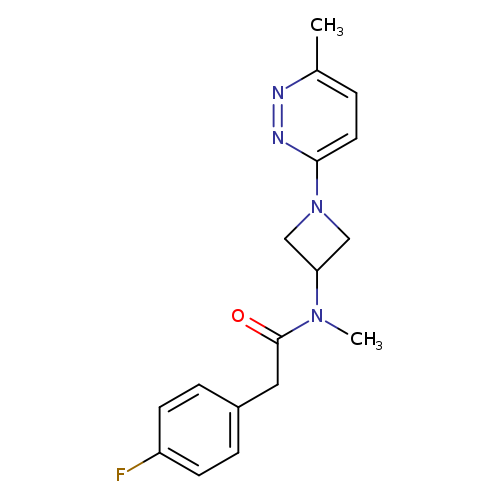 2-(4-fluorophenyl)-N-methyl-N-[1-(6-methylpyridazin-3-yl)azetidin-3-yl]acetamide