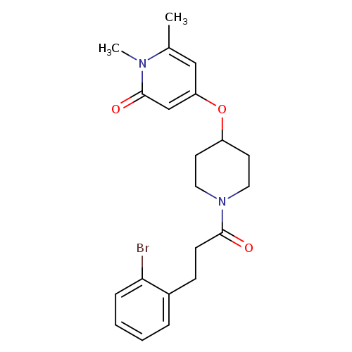 4-({1-[3-(2-bromophenyl)propanoyl]piperidin-4-yl}oxy)-1,6-dimethyl-1,2-dihydropyridin-2-one