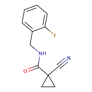 1-cyano-N-[(2-fluorophenyl)methyl]cyclopropane-1-carboxamide