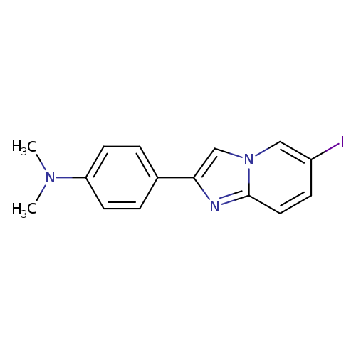 Benzenamine, 4-(6-iodoimidazo[1,2-a]pyridin-2-yl)-N,N-dimethyl-