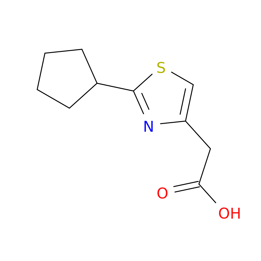 2-(2-Cyclopentyl-1,3-thiazol-4-yl)acetic acid