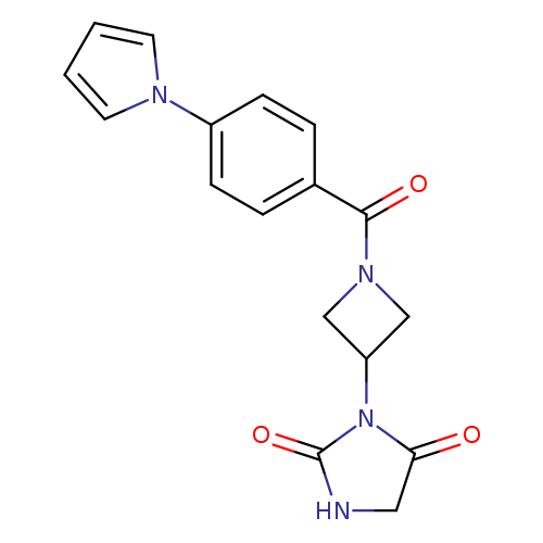 3-{1-[4-(1H-pyrrol-1-yl)benzoyl]azetidin-3-yl}imidazolidine-2,4-dione
