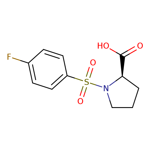 1-[(4-FLUOROPHENYL)SULFONYL]-2-PYRROLIDINECARBOXYLIC ACID