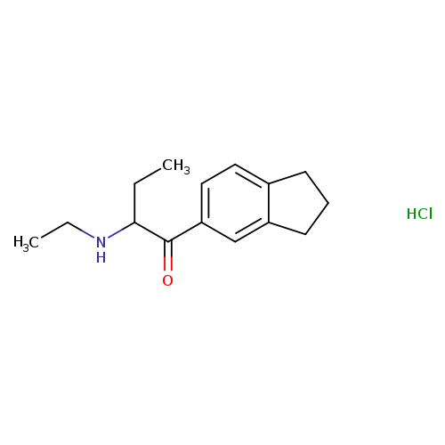 1-(2,3-dihydro-1H-inden-5-yl)-2-(ethylamino)butan-1-one,monohydrochloride